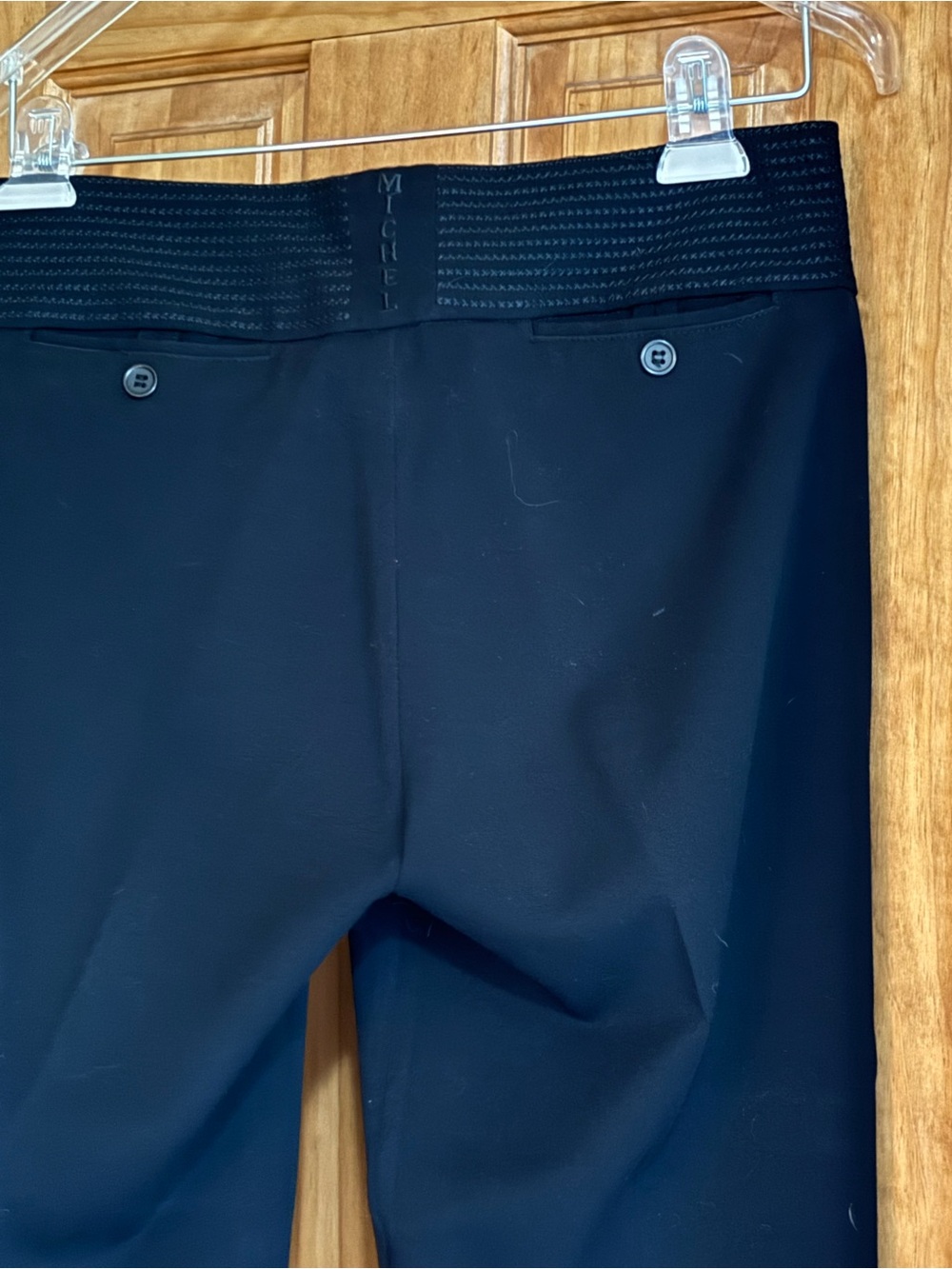 Michel USA Black Dress Pants - Classic Straight Leg - Picture 4 of 14